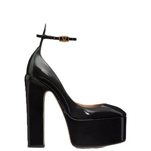 Valentino Black Platform Heels